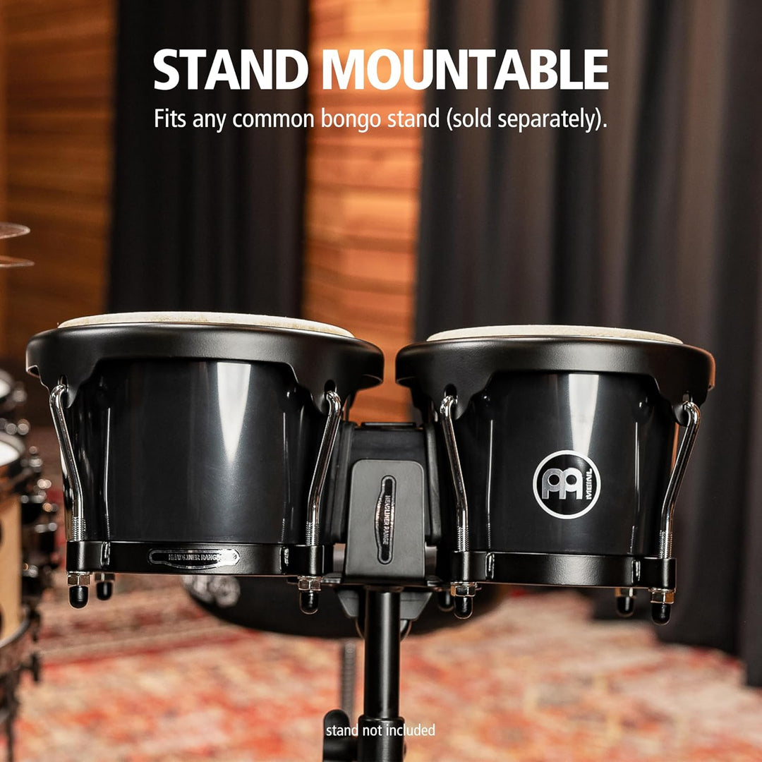 Meinl Percussion HB50BK ABS-Plastik Bongo-Set, Headliner Series, Durchmesser 16,51 cm (6,5 Zoll) Mac