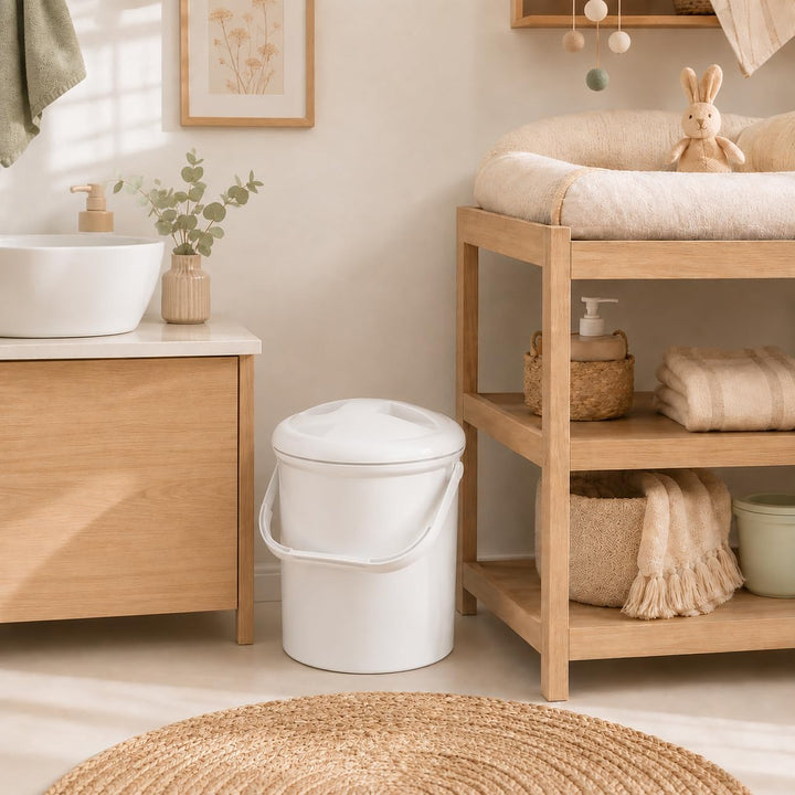 Rotho Babydesign, Bella Bambina, Kunststoff-Windeleimer geruchsdicht ohne Nachfüllkassetten, umweltf
