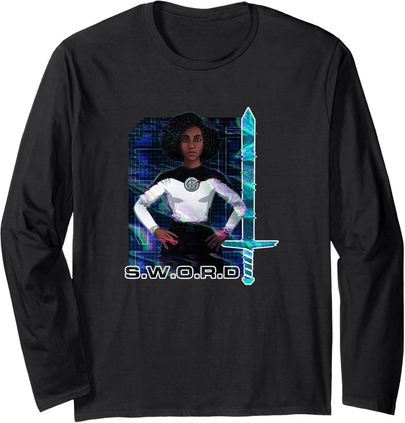 Marvel WandaVision Monica Rambeau S.W.O.R.D. Glitch Langarmshirt