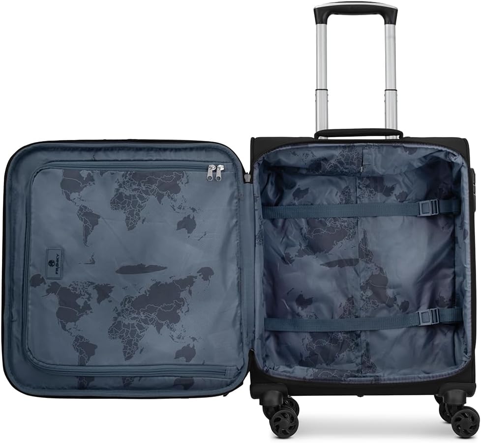 Franky Melbourne 3.0 Handgepäck Koffer | Weichgepäck Trolley mit 4 Rollen, arretierbarer Griff, Hemd