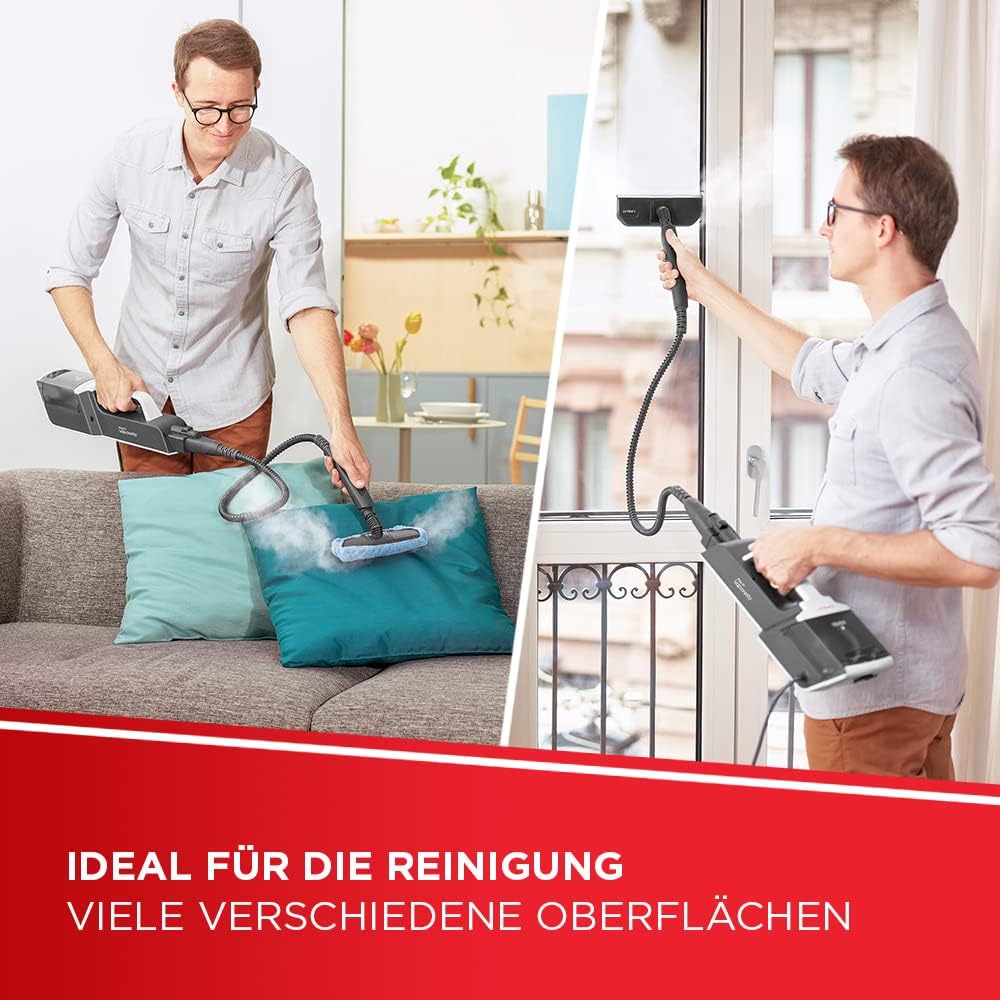 Polti Vaporetto SV650_Style, Dampfbesen mit integriertem Handreiniger, mit Extra-Dampffunktion, 19 Z