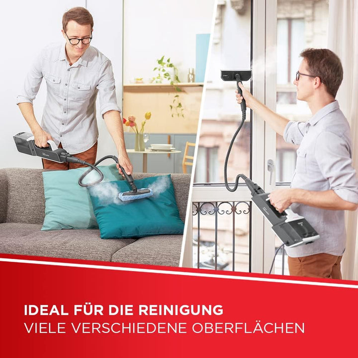 Polti Vaporetto SV650_Style, Dampfbesen mit integriertem Handreiniger, mit Extra-Dampffunktion, 19 Z