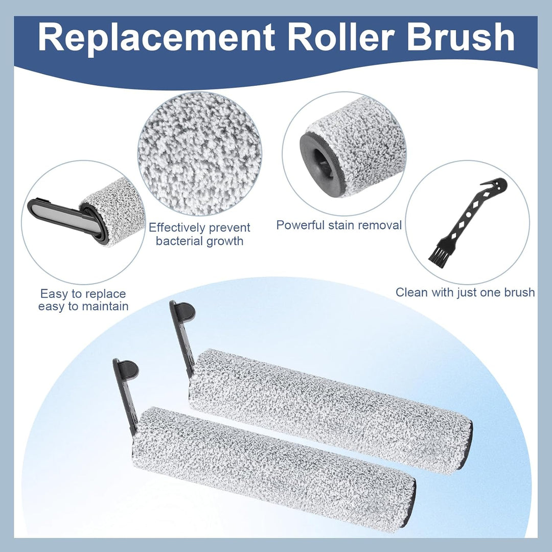 Bürstenrolle Filter Ersatzteile für Dreame H12S Nass- und Trockensauger Zubehörset, 2 Bürstenrolle,