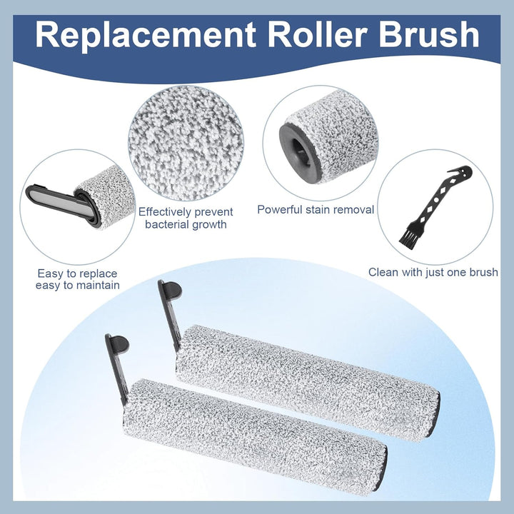 Bürstenrolle Filter Ersatzteile für Dreame H12S Nass- und Trockensauger Zubehörset, 2 Bürstenrolle,