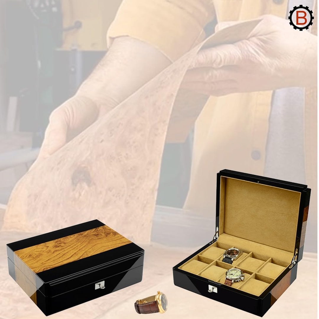 BULLONGÈ Uhrenbox PHANTOM für 8 Uhren - einzigartig