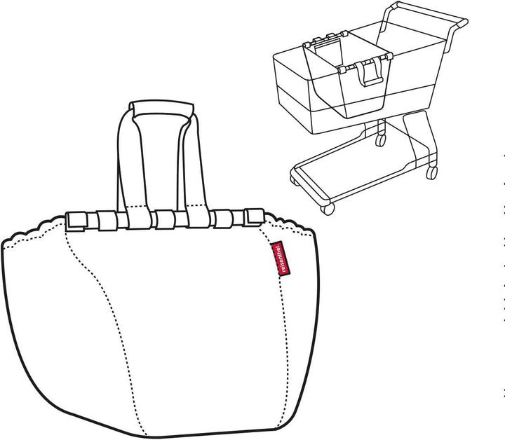 reisenthel easyshoppingbag 2tlg. Einkaufstasche Einkaufsbeutel shoppingbag easybag (black + black),