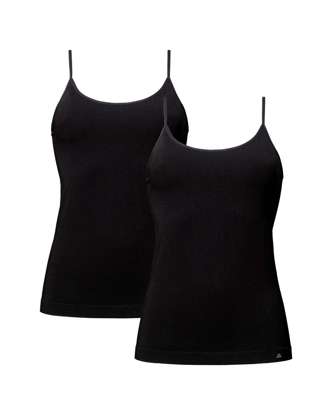 DANISH ENDURANCE 2er Pack Damen Bambus Unterhemden, Superweich, Basic Spaghetti Top, Verstellbare Tr