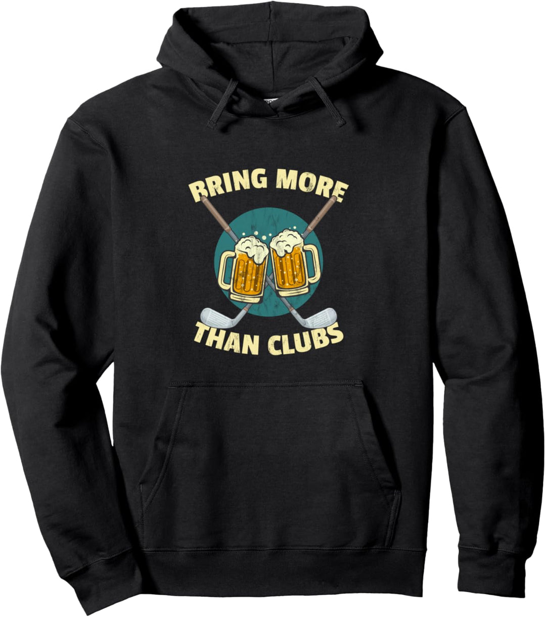 Lustige Golf-Trinken, Golf, mehr Bier als Golfschläger Pullover Hoodie
