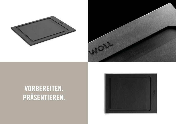 Woll Cut &amp; Serve Schneidebrett, 25 x 19 cm, 7 mm hoch, aus FSC-zertifiziertem Papierverbundstoff, BP
