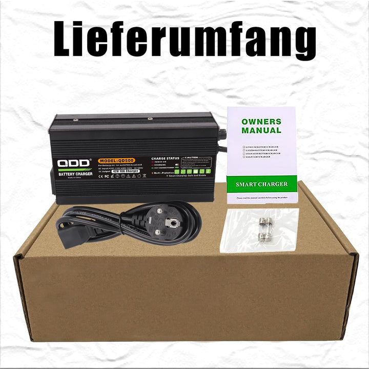 QDD 42 V 10 A Lithium-Batterieladegerät für 36 V 37 V 10 S Li-Ionen-Lipo-Akkupack-Kühlung mit XT60-S