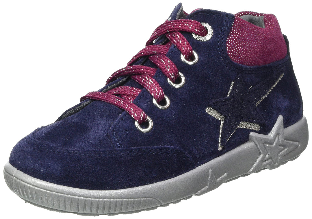 Superfit Baby-Mädchen Starlight Lauflernschuhe, Blau Rot 8010