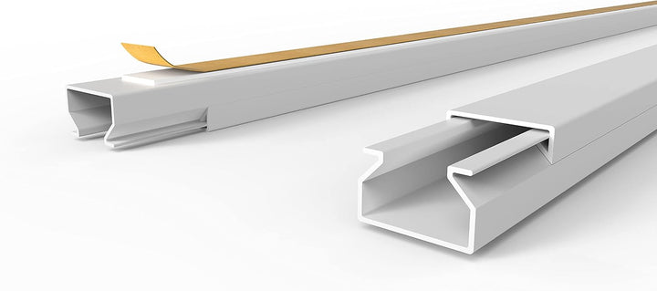 10 m Kabelkanal 15 x 10 mm H x B / 10x 1m Selbstklebend PVC Kunststoff, Aufputz für Wand Montage all