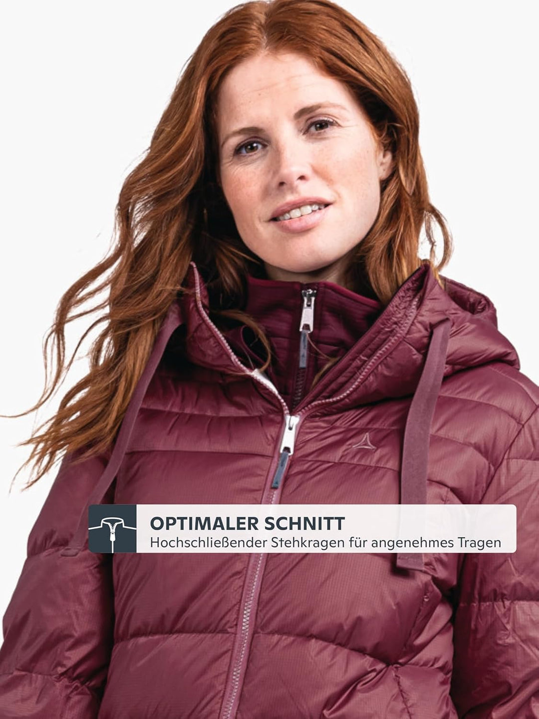 Schöffel Damen Down Coat Kenosha L, wind- und wasserabweisender Daunenmantel mit RDS-zertifizierten