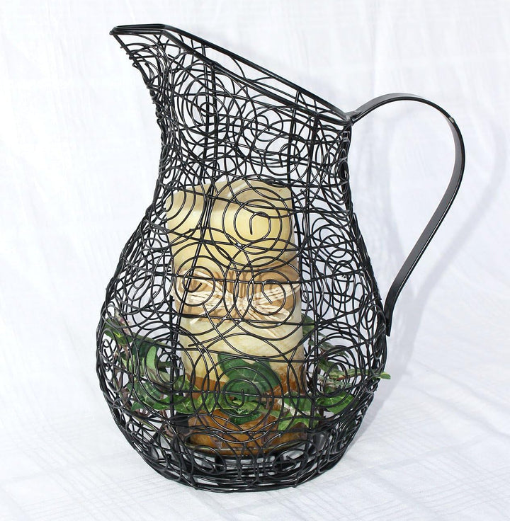 Kerzenständer Kanne 26 cm Kerzenleuchter 75010 Kerzenhalter Krug Wasserkrug