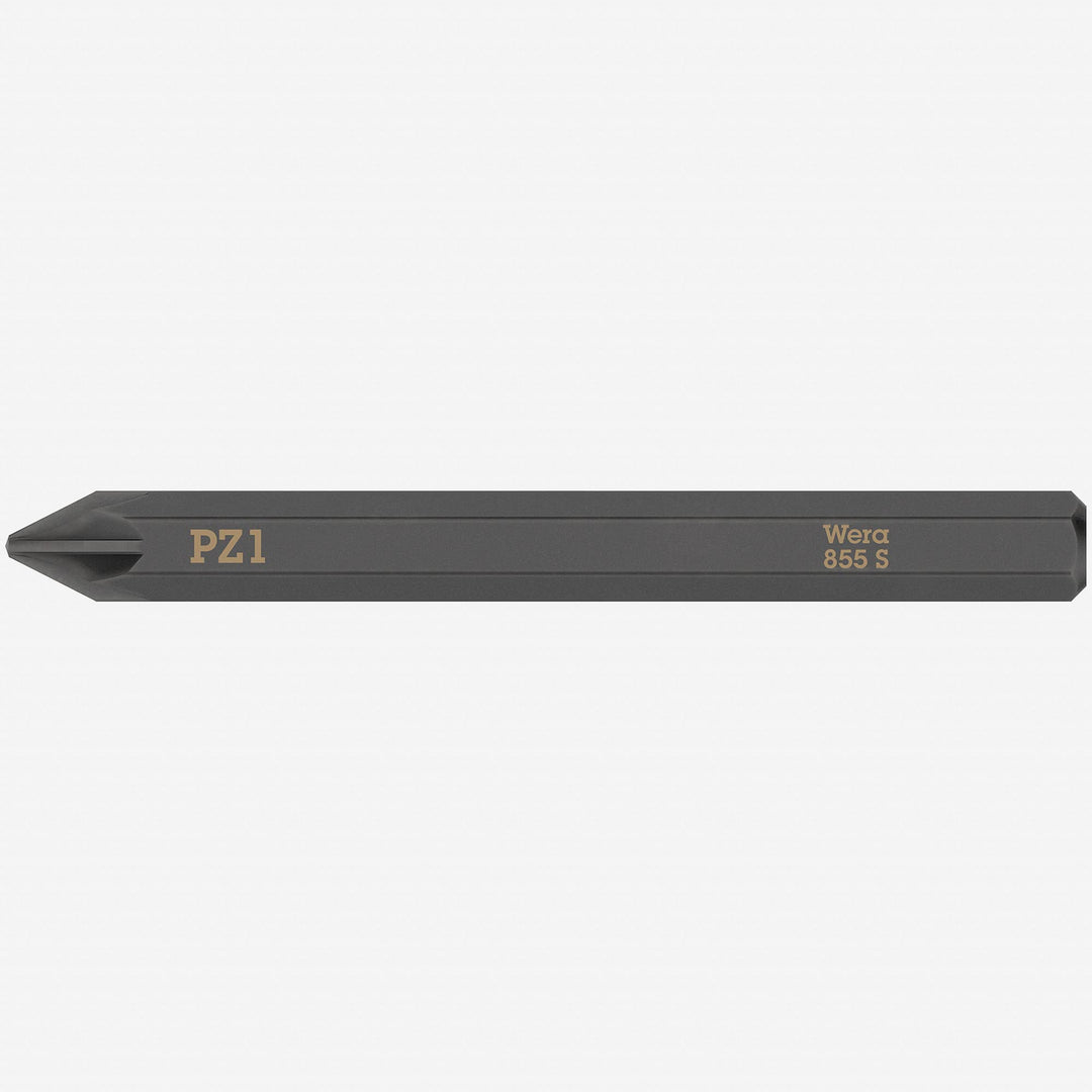 Bit 855 S PZ 1 x 70 mm 1/4 ″ PZ 1 Länge 70 mm 5 pièces