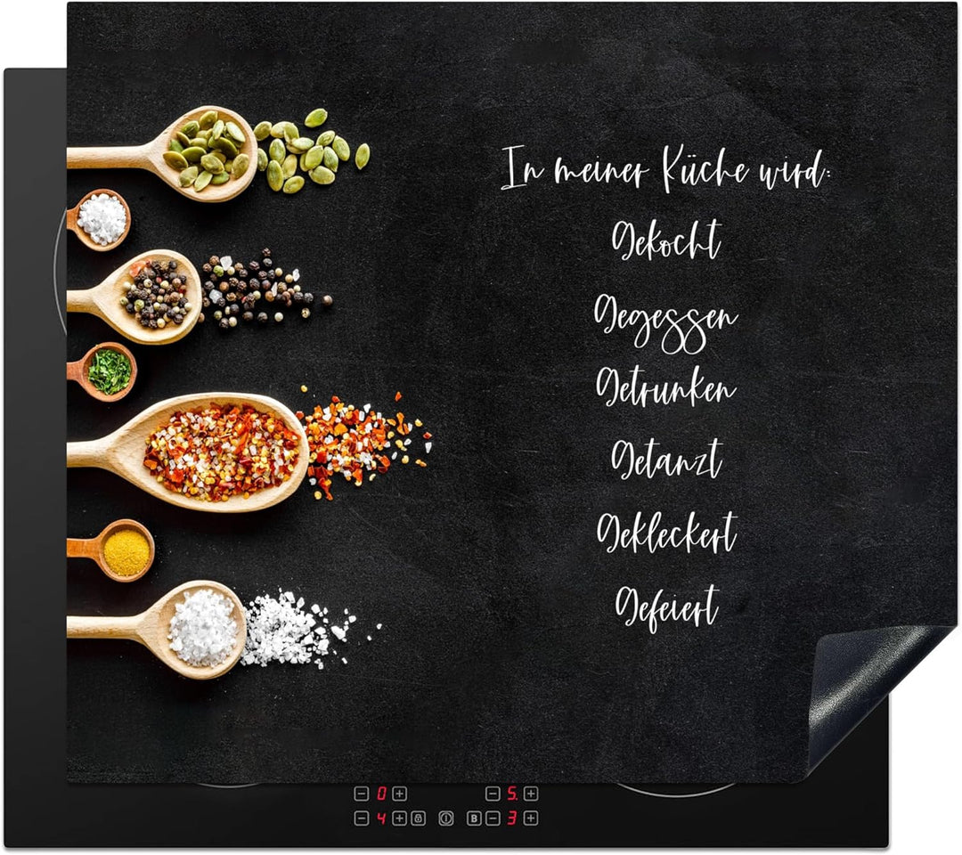 KitchenYeah© Herdabdeckplatte Einteilig Ceranfeld Abdeckplatte Küche Ceranfeldabdeckung Anti Rutsch