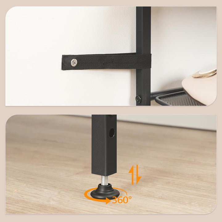 HOOBRO Schuhregal, 6-stöckiges Schuhablage, Schuh-Organizer, Metall Schuhständer, Grosse Kapazität S