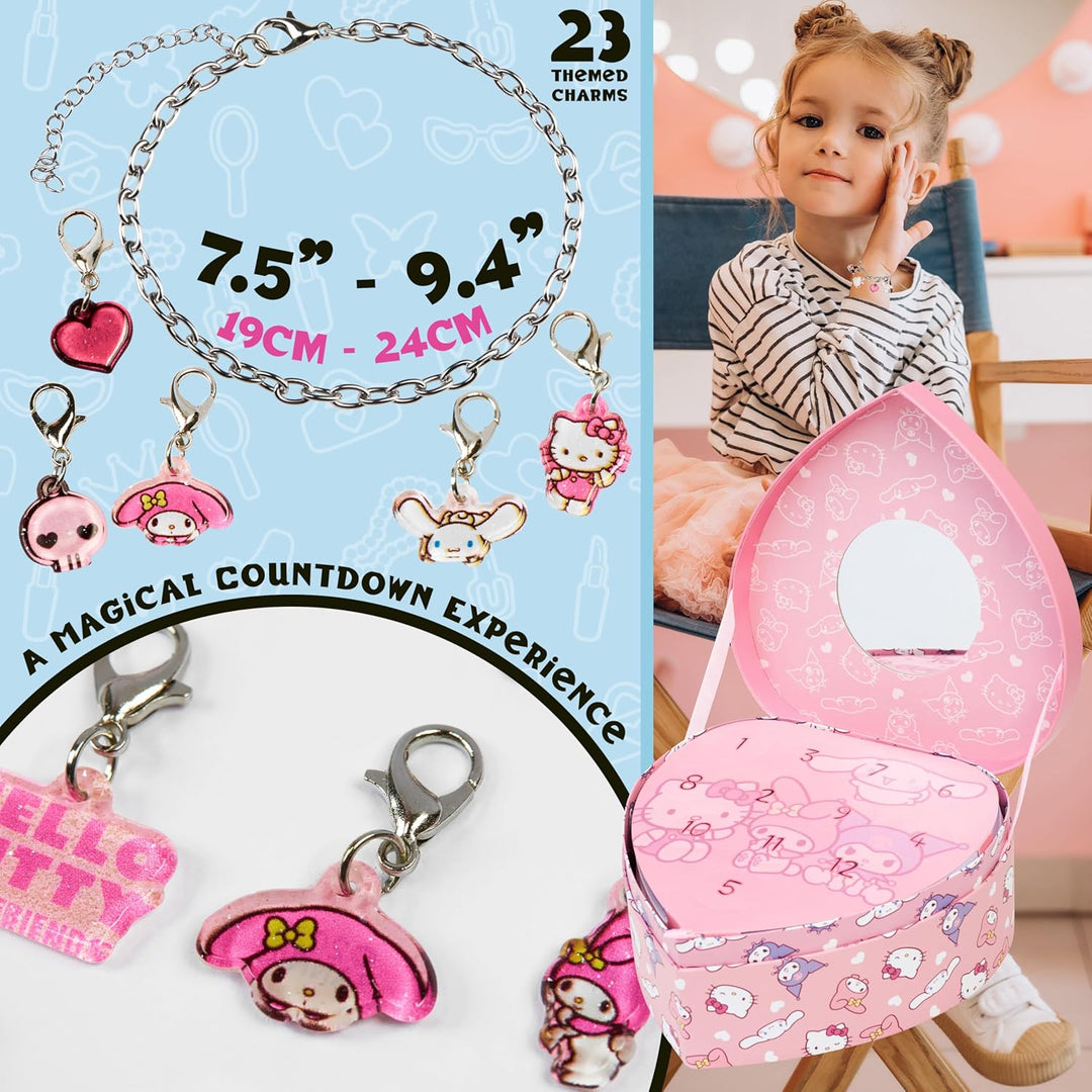 Get Trend Hello Kitty Sanrio Schmuck Adventskalender 2025 Kinder Weihnachtskalender mit DIY Charm Ar