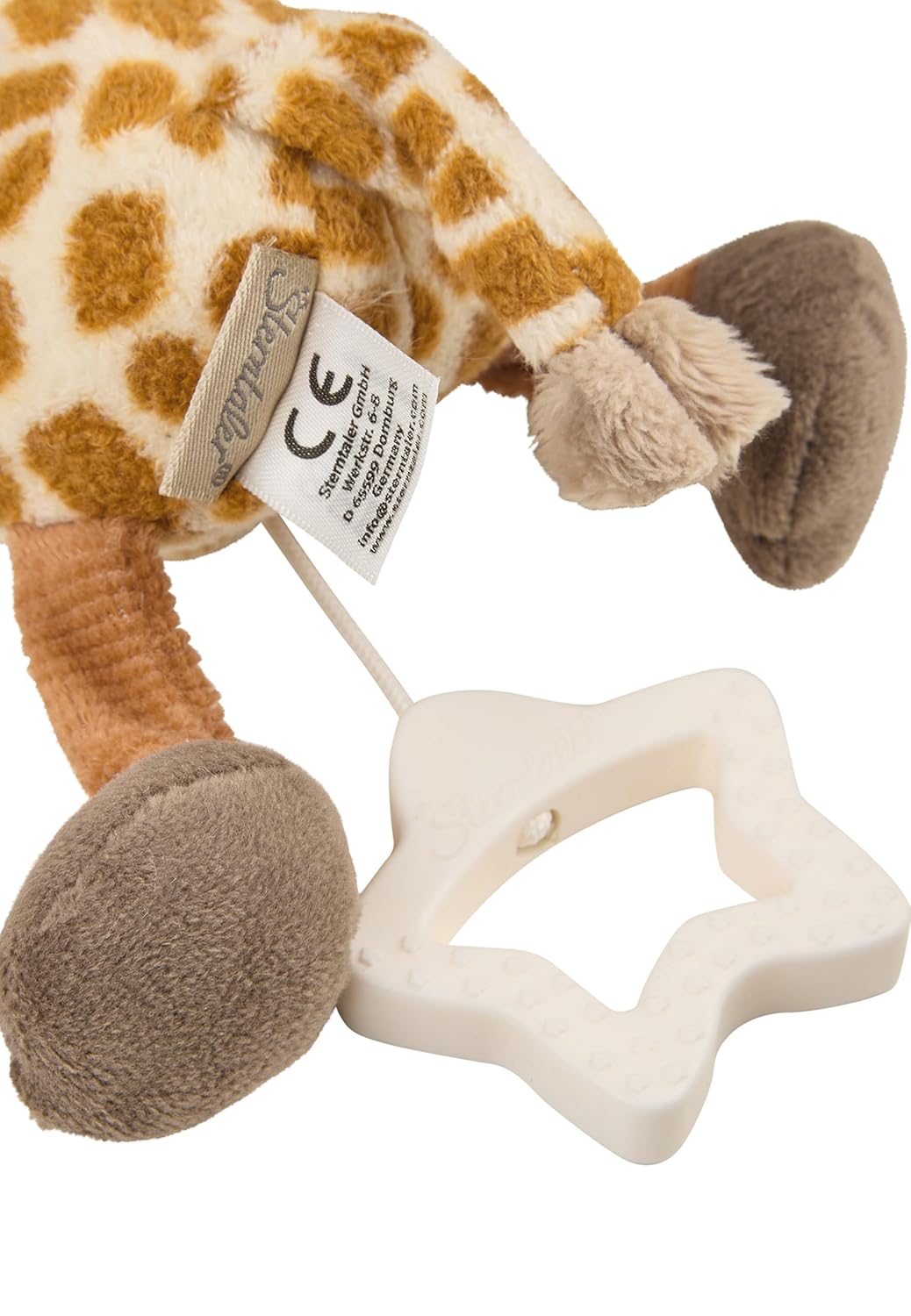 Sterntaler Spieluhr S Giraffe Kaya – kleine Spieluhr aus weichem Stoff – entnehmbares Spielwerk – Me