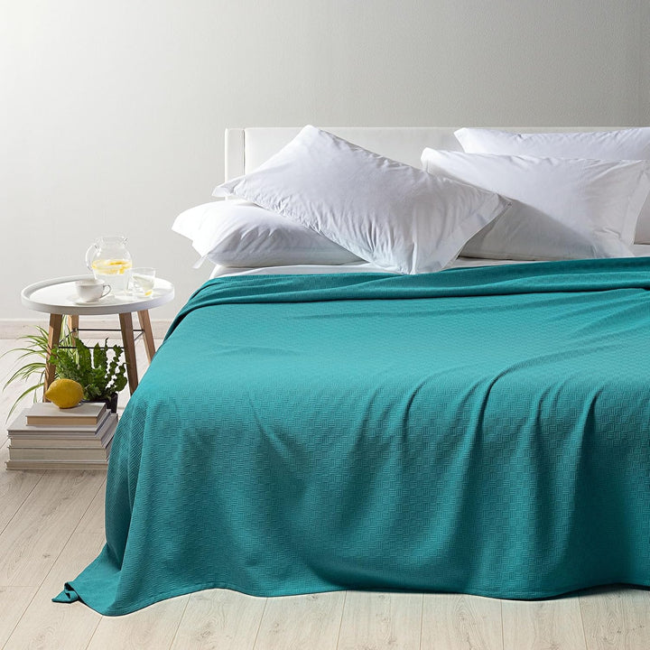Caleffi - Tagesdecke, Nicht gesteppt, Rodeo, einfarbig, für Doppelbett, Anis Re Anis, Re Anis