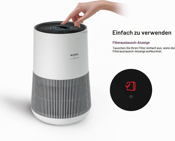 WINIX T500 WIFI luftreiniger Allergiker, CADR 250m³/h, 50㎡, Air Purifier mit HEPA filter für Raucher