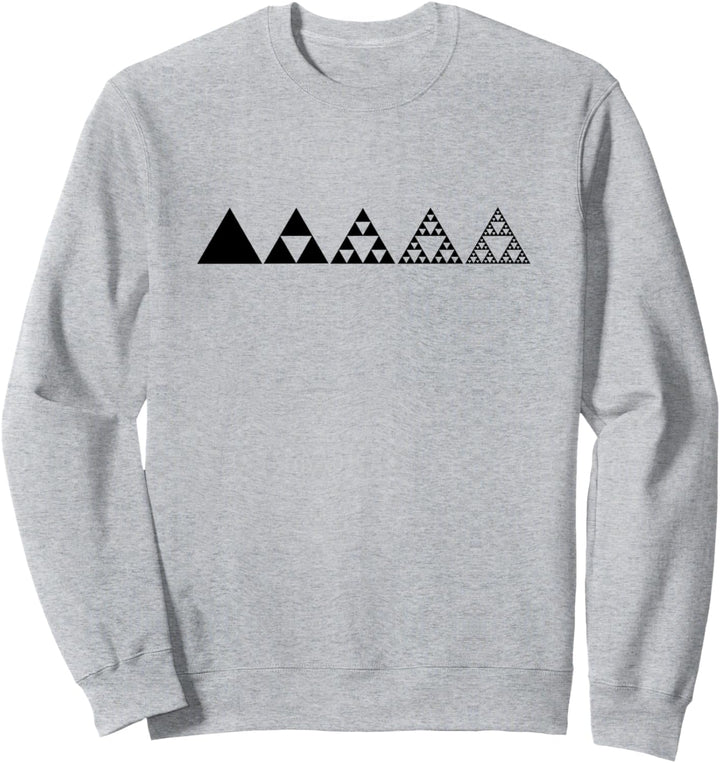 Mathematik Sierpinski Dreieck Fraktale Geometrie Unendlich Sweatshirt