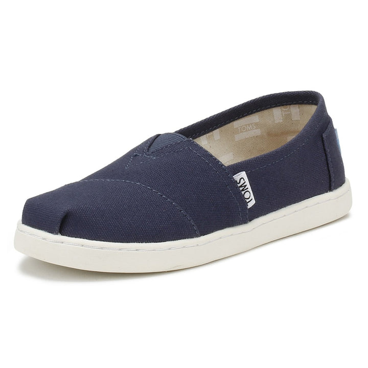 TOMS Unisex Kinder Alpargata Core Flache Slipper 30 EU Marineblau, 30 EU Marineblau
