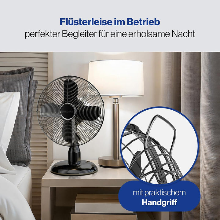 ProfiCare® Ventilator mit Schwenkfunktion | Ventilator leise 3 Stufen | Ø 25 cm | Tischventilator 30