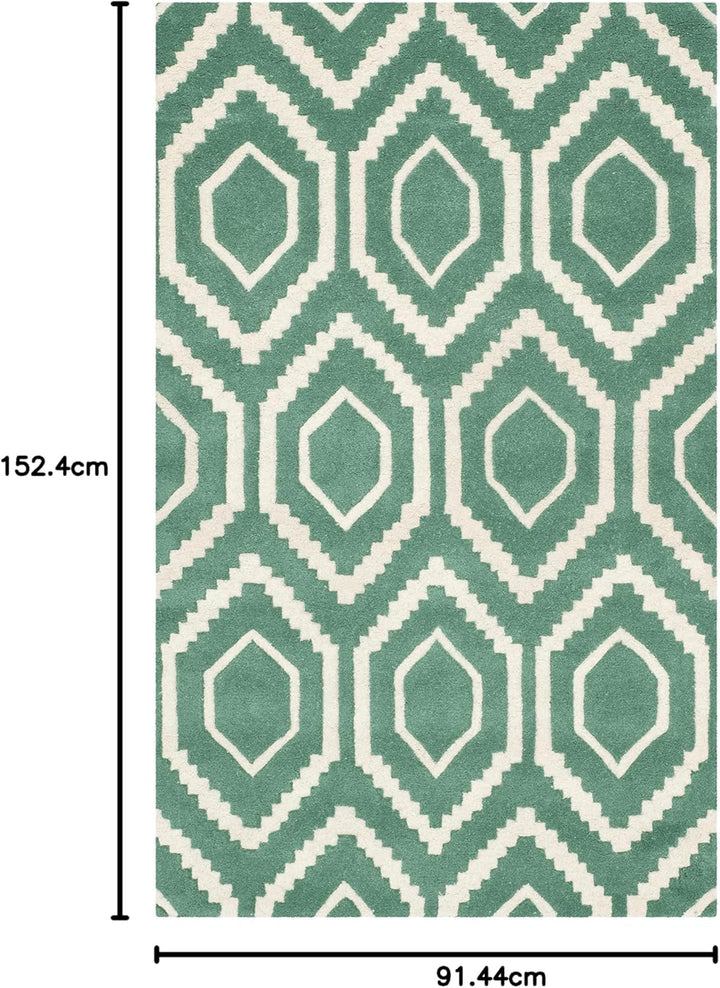 SAFAVIEH Zeitgenössische Teppich für Wohnzimmer, Esszimmer, Schlafzimmer - Chatham Collection, Kurze