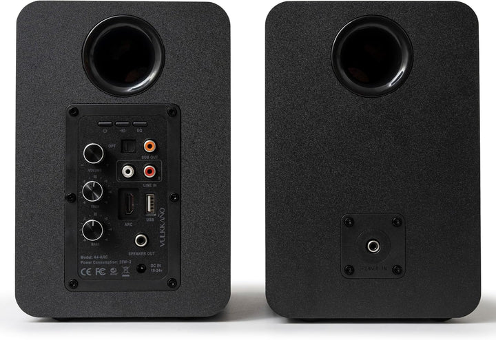 VULKKANO A4 ARC Aktivlautsprecher mit 4" Woofer, Bluetooth 5.0, HDMI ARC, Optica, RCA, USB, mit Subw