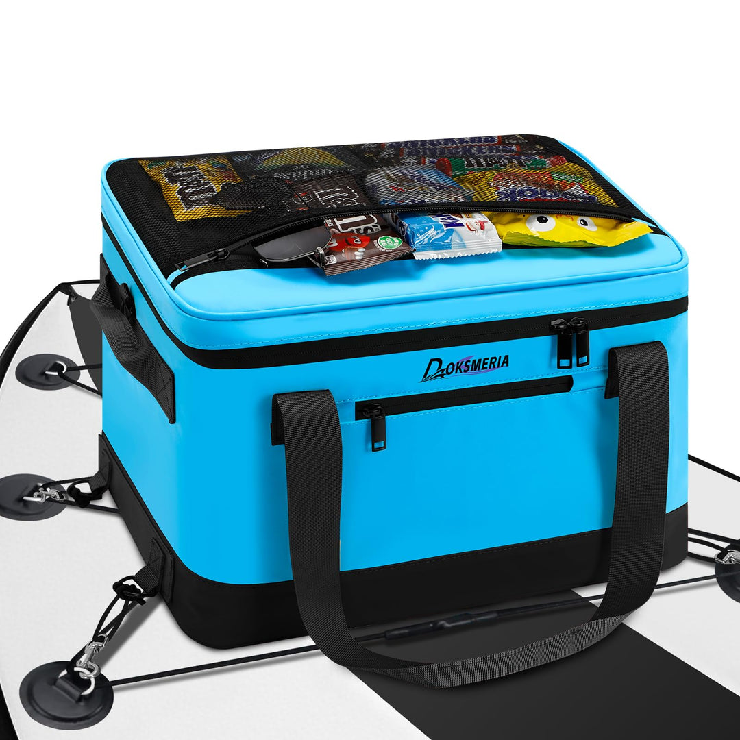 Paddle Board Cooler Wasserdicht, Super Capacity SUP Paddleboard Deck Cooler mit Schultergurt & 6 ela