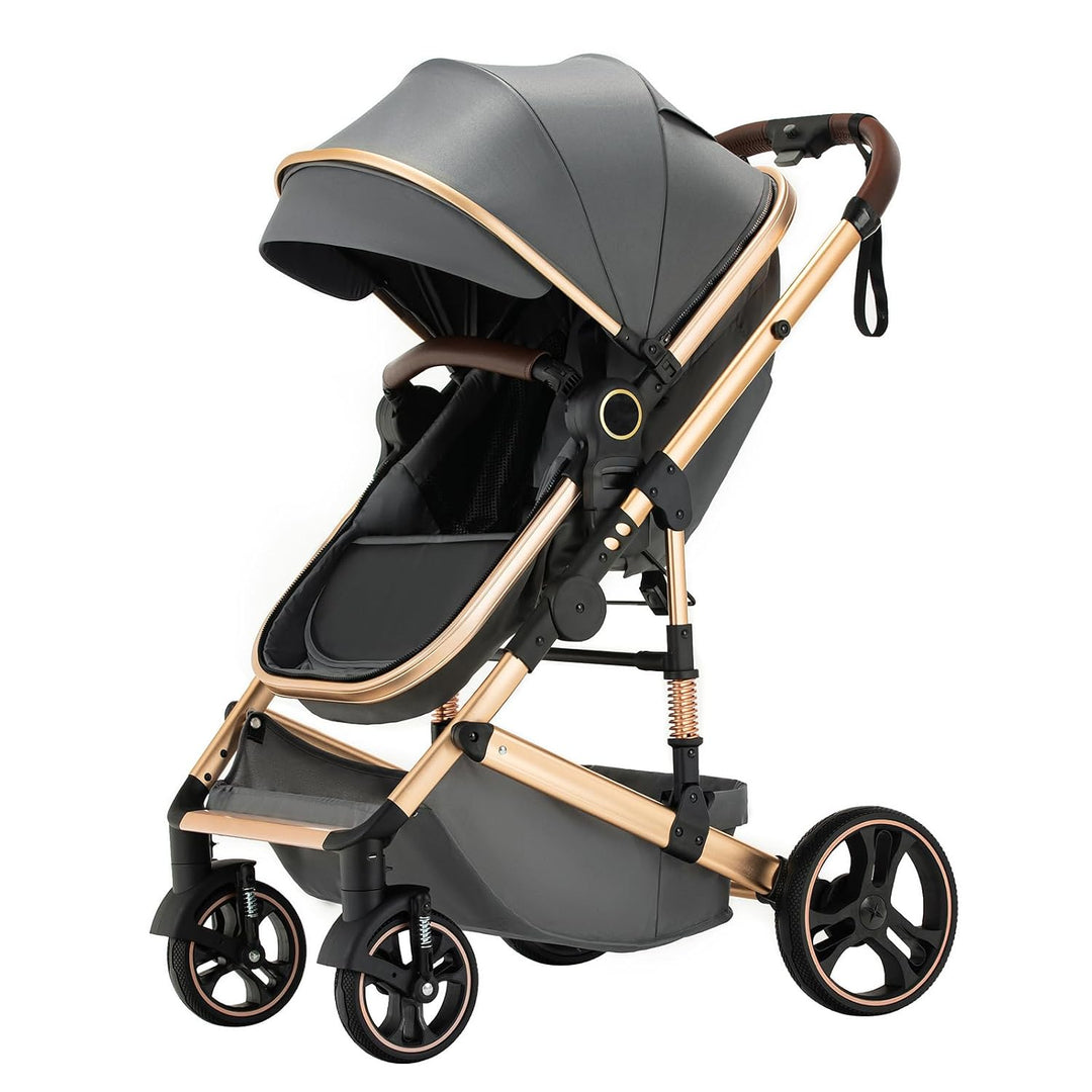 BEBBY Kinderwagen, Standard-Kinderwagen, Kinderwagen 3 in 1,Kinderwagen mit Faltbarem Tragbarem für