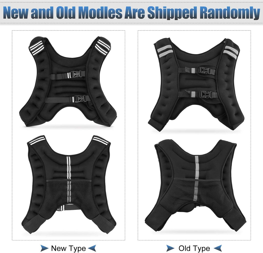 Gewichtsweste 10Kg, Weighted Vest Verstellbare Laufweste Trainingsweste Gewichtsmanschetten mit Refl