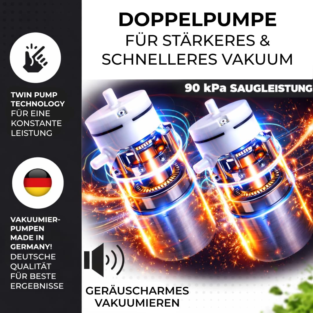 BACHWERKE° Vakuumiergerät + Ersatzcutter,32cm Schweissnaht,Vakuumierer,Vakuummaschine, Einschweissge