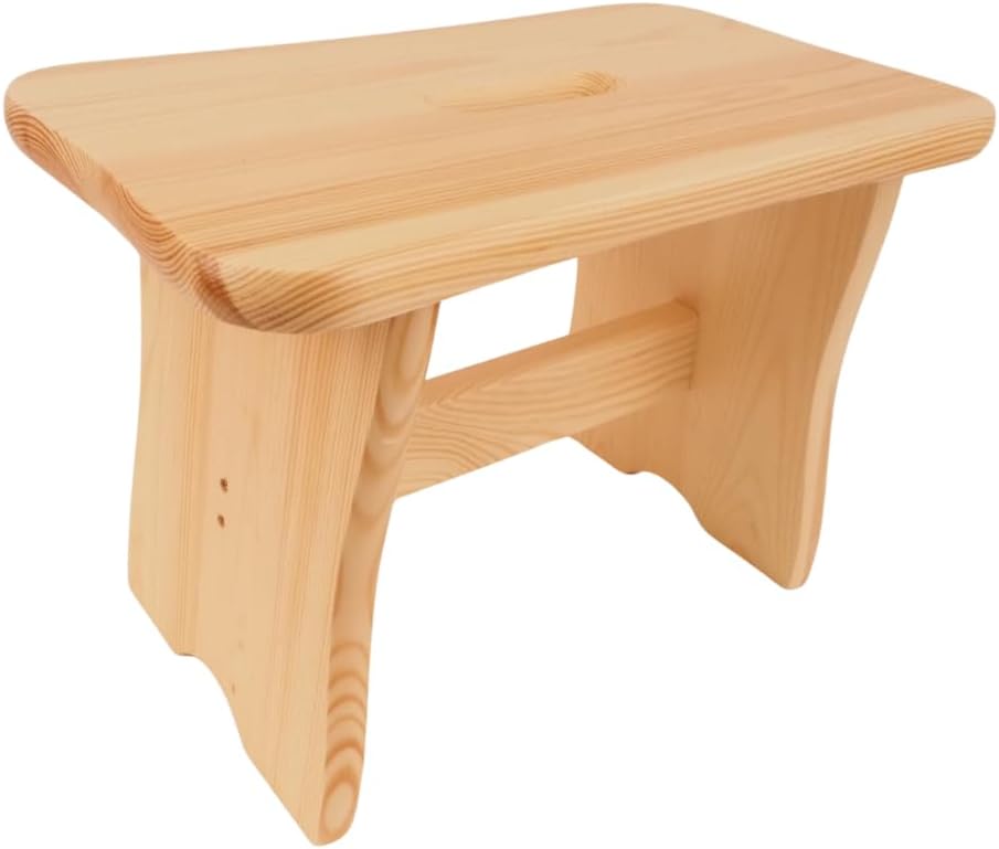 Kiefernholz Hocker lackiert Stabiler universeller Holztritt Robuster