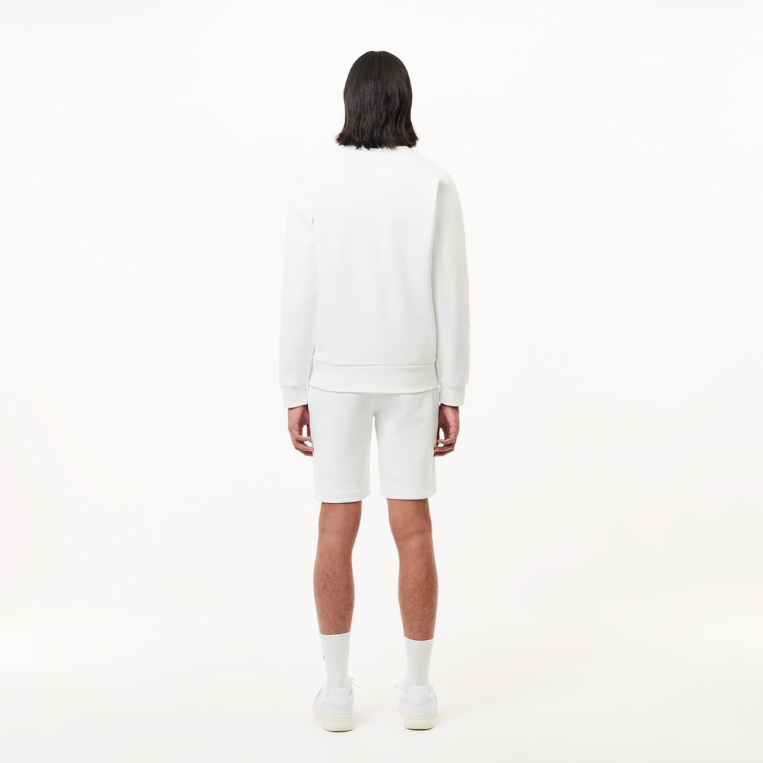 Lacoste Herren Kurze Trainingshose GH9627, Männer Sportshorts,Freizeithose,Regular Fit S Blanc, S Bl