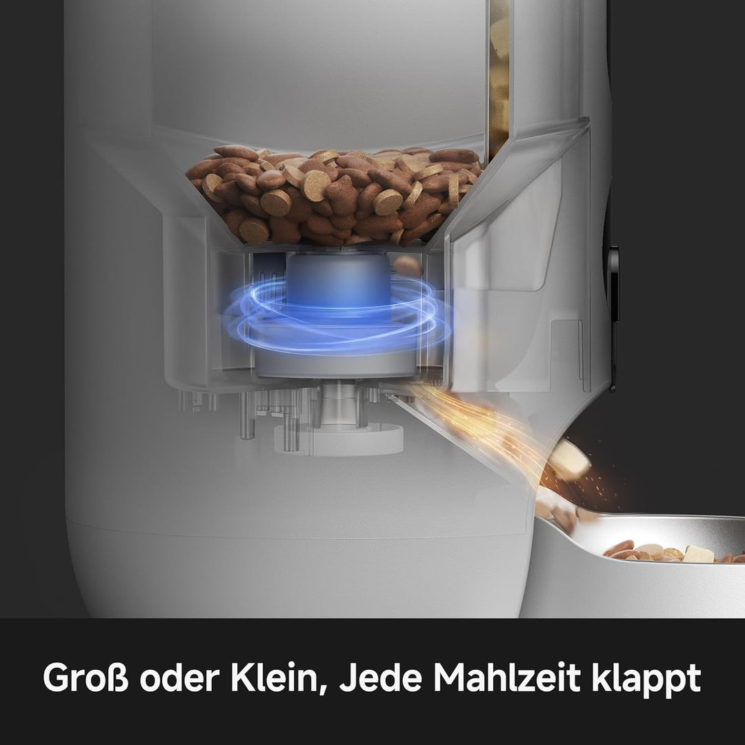MOVA NutriPal 10 Ultra-Futterautomat mit separatem 7-Tage-Futterbehälter, 1080P HD-Weitwinkelkamera,