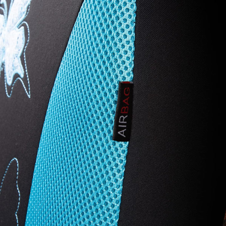 Flying Banner Maschen Schmetterling Universal für Auto Sitzbezüge Seitenairbags Kompatibel (Minzblau