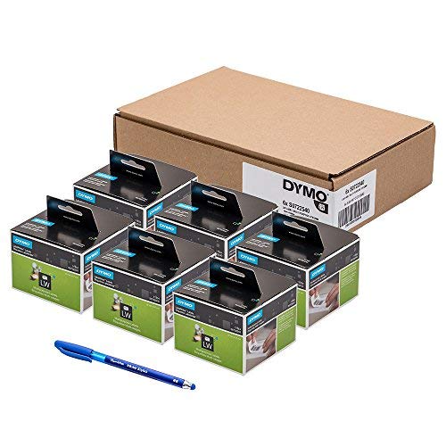 6 x Dymo S0722540 Original LabelWriter Vielzwecketiketten, abnehmbarer selbstklebend, 11354, 57 x 32