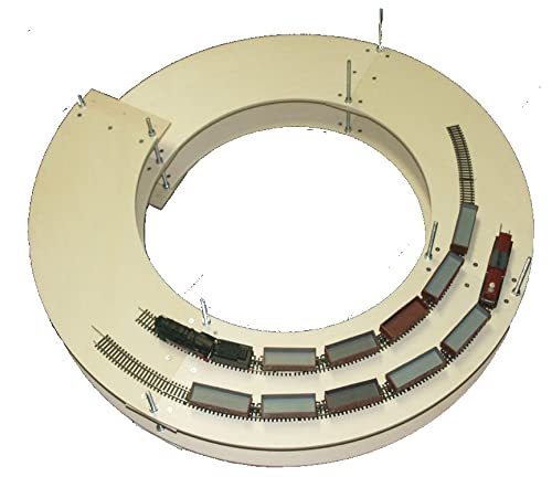 Zweispur Gleiswendel für Spur H0 für Modelleisenbahn 3,5 Ebenen + Anfahrten