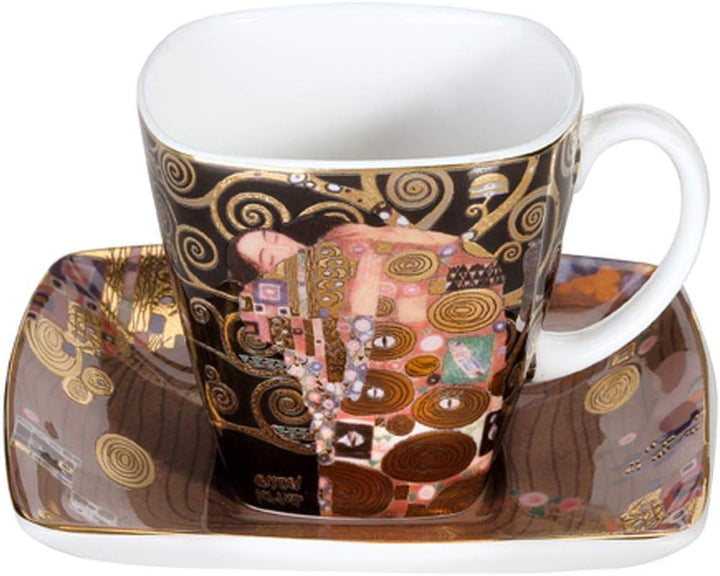 2er Set Gustav Klimt Espressotassen Judith I + Die Erfüllung Goebel Porzellan