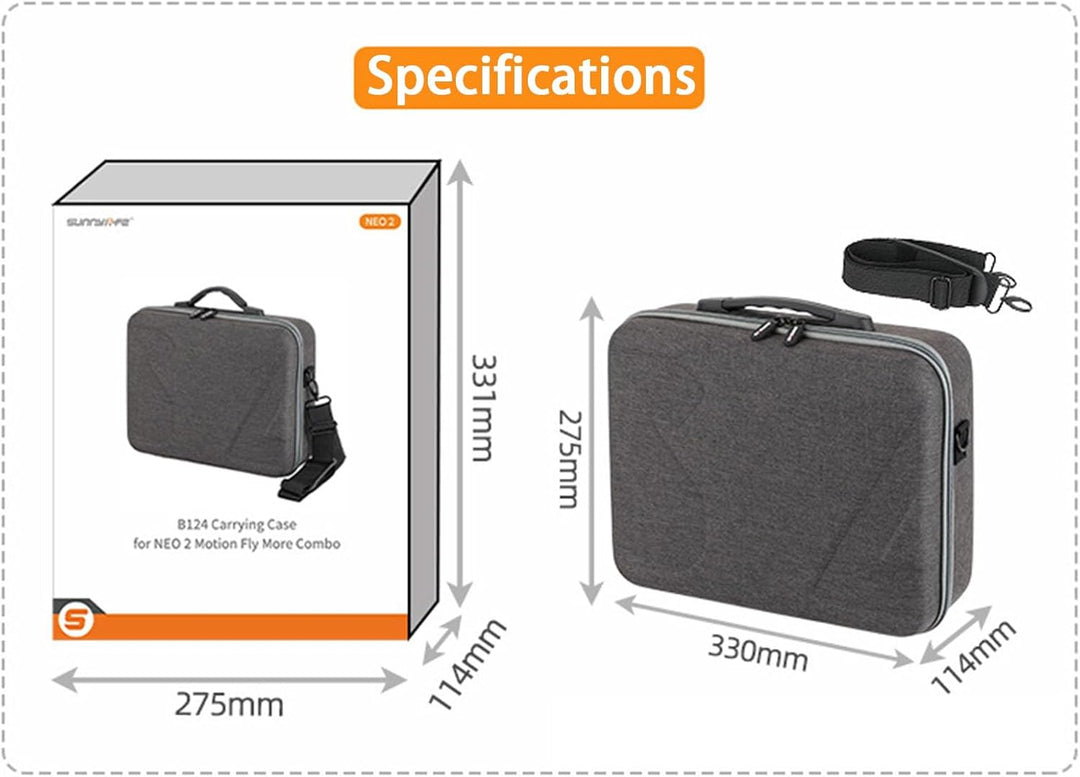 Tragetasche Case Tasche für DJI NEO 2, Drohne/Goggles N3/RC Motion 3 Combo Reisetasche Aufbewahrungs