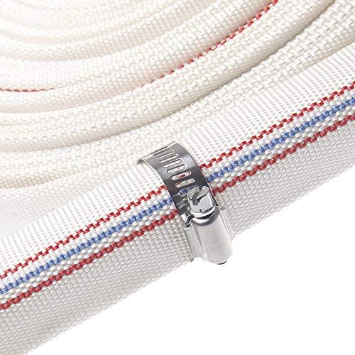 KATSU Flachschlauch Ablaufschlauch 20 m x 25 mm, geruchsfrei, mit 2 Clips für Tauch- und andere Wass