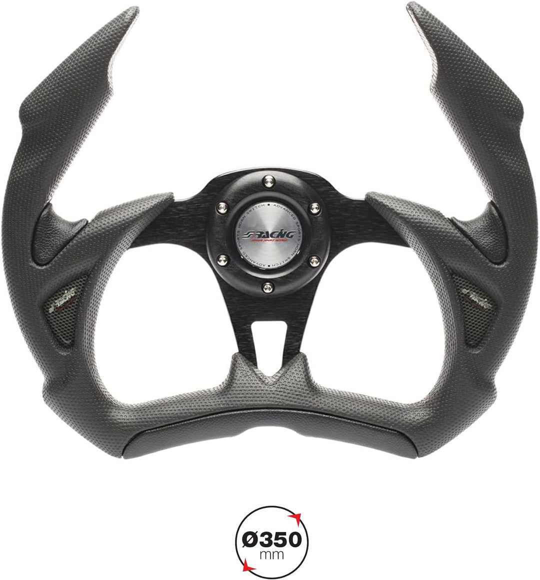 Simoni Racing X5R/P X5 Stelth Universal Steering Wheel, Schwarz