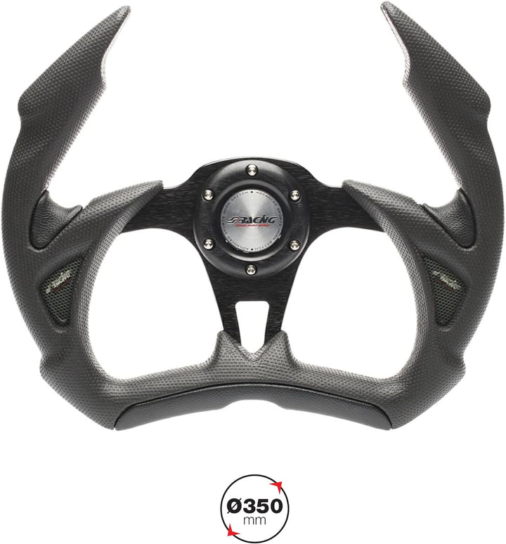 Simoni Racing X5R/P X5 Stelth Universal Steering Wheel, Schwarz