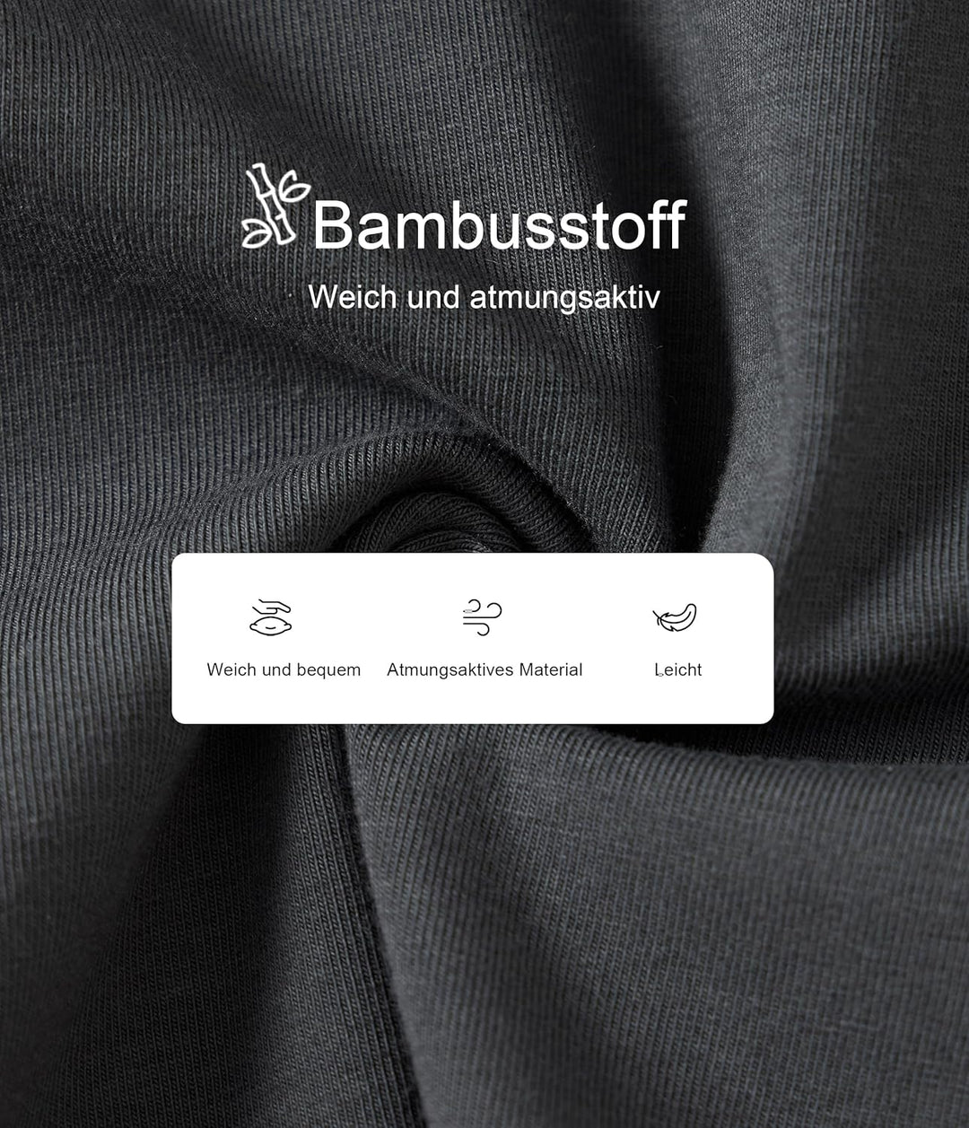 COLORFULLEAF 2er/3er Pack Schlafanzughose Herren Kurz Bambus Pyjamahose Schlafhose Weich Sommer Frei