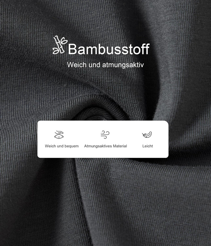COLORFULLEAF 2er/3er Pack Schlafanzughose Herren Kurz Bambus Pyjamahose Schlafhose Weich Sommer Frei