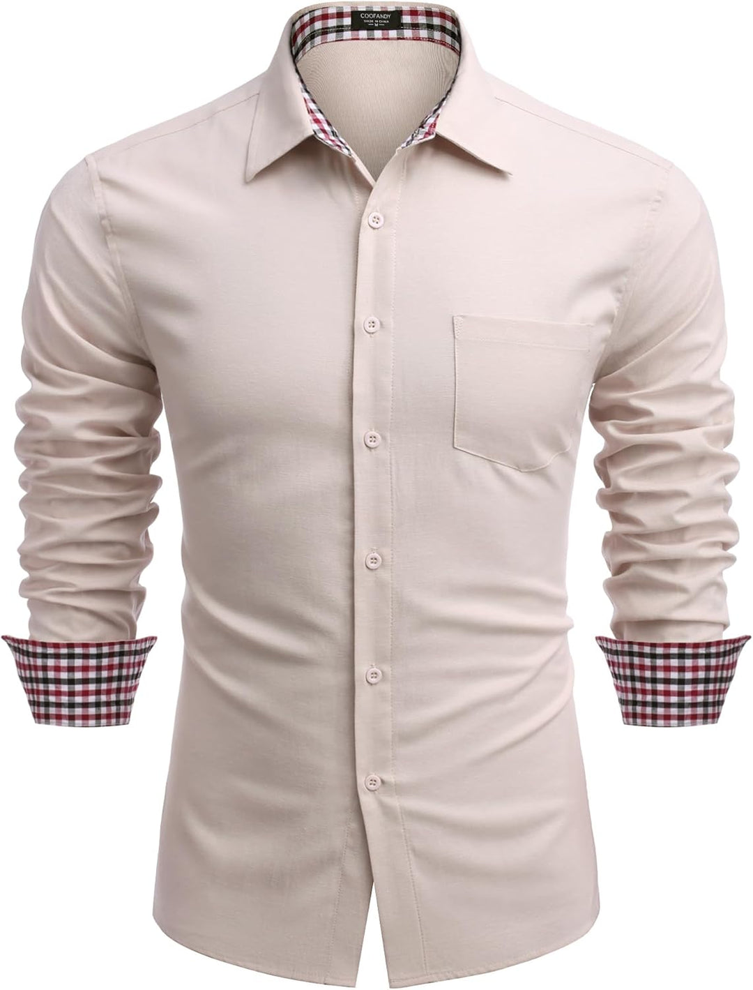 COOFANDY Hemd Herren Langarm Bügelfrei Oxford-Hemd Langarm Casual Hemd Button Down Hemd Basic-Shirt