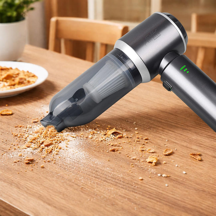 Sichler Haushaltsgeräte Akkusauger: 3in1-Akku-Handstaubsauger & Gebläse, 25 kPa, 3 Stufen, Brushless
