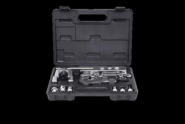 KS Tools 122.1100 Klima-Kälte-Bördel- und Muffen-Satz 1/8"-3/4", 10-tlg.
